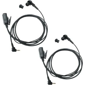 1Pin 2.5mm Earpiece with Mic PTT for Motorola Compatible with Talkabout T200 T260 T460 T465 T472 T600 T605 T800 T200TP T260TP T100 T100TP MR350R MH230R Walkie Talkie Two Way Radios, 2Pack
