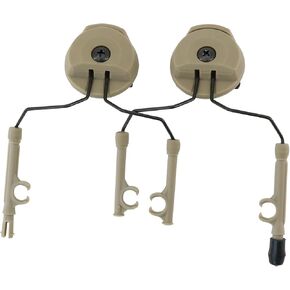 COM Rail Adapter Mouting Adapter Compatible with COMTAC Headsets & MTEK M-LOK Helmets for Airsoft Sports