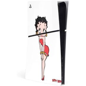 Skinit Decal Gaming Skin Compatible with PS5 Slim Digital Edition Console - Officially Licensed Betty Boop with Puppy Design
