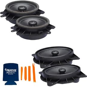 PowerBass OE Series Direct Replacement Coaxial Speakers Compatible with Toyota Sienna 04-20