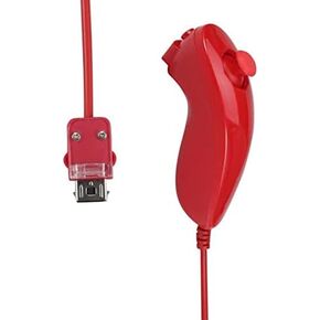 Wireless Bluetooth Joystick Remote Controller Remote Controller for Nintend Wii/Wii U Remote Sync Gamepad Without Motion Plus Bend (Red)