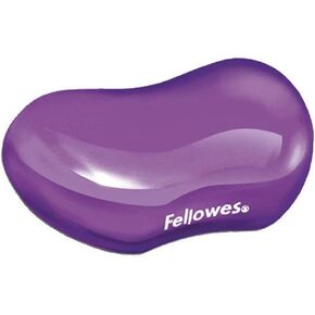 Fellowes Purple Gel Crystal Flex Rest Transparent Mini Wrist Rest