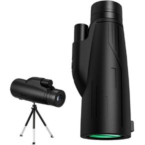 12x50 HD Monocular Telescope, Monoculars for Adults High Powered with Smartphone Adapter & Tripod