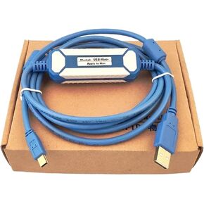USB-Mini Suitable A5 A6 Series Servo Driver Debugging Cable USB-A5/A6 Programming Cable(USB-Mini (Blue),3Meter)