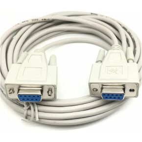 RS232 Cable to RS-232 DB9F to DB9F Female to Female DB9 M to F Connector Serial Null Modem HDPE Insulation Design UL Standard(3m,Female to Female)