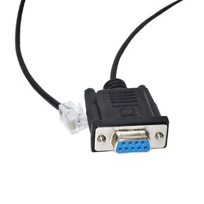 USB DB9 RS232 إلى كابلات برمجة PC RJ11 (1.8 م ، DB9 إلى RJ11 لا رقاقة)