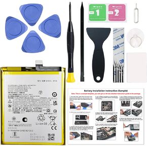 New NF50 Battery Replacement for Moto Edge 2022 (XT2205), with Instruction Manual & Repair Toolkit