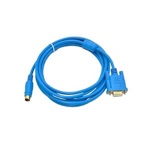 كابل البرمجة SC-11 مناسبة لـ FX/1N/2N/1S/0N/FX3U Series 9 PIN ذكر إلى أنثى RS232 تنزيل الاتصال (SC-11 (أبيض) ، 3M)