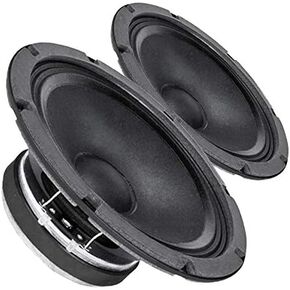 Pair Faital Pro 8FE200 4ohm 8" 95dB Woofer Midbass Voice Replacement Speaker