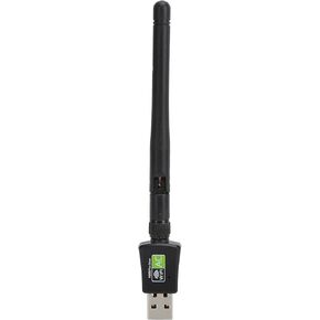 USB Adapter Ethernet Receiver Antenna 600Mbps 2.4Ghz5Ghz Network Card Mini Portable Black