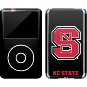 Skinit Decal MP3 Player Skin Compatible with iPod Classic (6th Gen) 80GB - Officially Licensed College NC State Logo Design