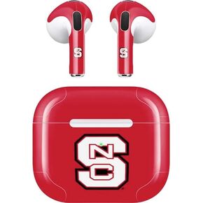 Skinit Skinit Audio Audio Skin متوافق مع Apple Airpods (3rd Gen ، 2021) - تصميم NC State Logo مرخص رسميًا