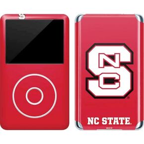 Skinit Decal MP3 Player Skin Compatible with iPod Classic (6th Gen) 80GB - Officially Licensed College NC State Logo Red Design
