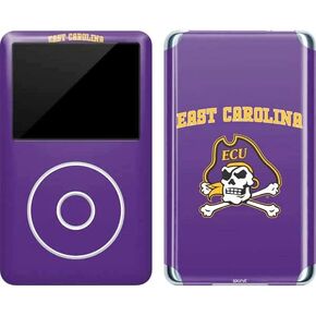 Skinit Decal MP3 Player Skin Compatible with iPod Classic (6th Gen) 80GB - Officially Licensed College ECU Pirates Logo Design