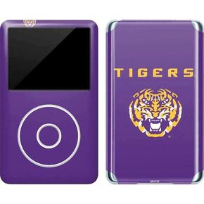 Skinit Decal MP3 Player Skin Compatible with iPod Classic (6th Gen) 80GB - Officially Licensed LSU Tigers Purple Design