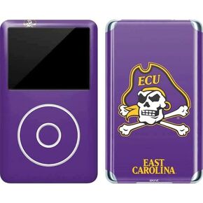 Skinit Decal MP3 Player Skin Compatible with iPod Classic (6th Gen) 80GB - Officially Licensed College ECU Pirates Design