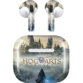 Skinit Skinit Audio Audio Skin متوافق مع Apple Airpods (3rd Gen ، 2021) - مرخص رسميًا من تصميم مدرسة وارنر بروس هوجورتس القديمة