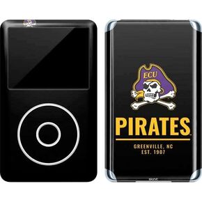 Skinit Decal MP3 Player Skin Compatible with iPod Classic (6th Gen) 80GB - Officially Licensed College Pirates Greenville NC Design