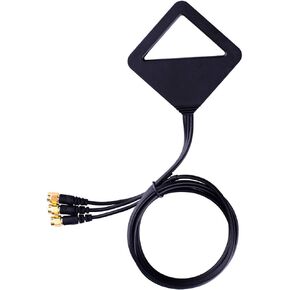 HUYUN 1.2 Meter Dual WiFi Antenna with Extension Cable RP-SMA Male Connector, 2.4GHz/5GHz Dual Band Antenna Adhesive Backed Velcro for Asus ASRock Intel Gigabyte Desktop WiFi Router Mobile