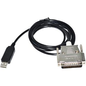 Artemisia FTDI FT232RL USB to RS232 D-SUB 25PIN DB25 Male Adapter TNC Serial Communication Cable for KANTRONICS KPC2 KPC-3+ and ARM Debian (Size : 1.8M, Color : FT232RL Chip)