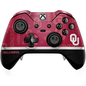 Skinit Decal Gaming Skin Compatible with Xbox One Elite Controller - Officially Licensed University of Oklahoma Sooners Red Design