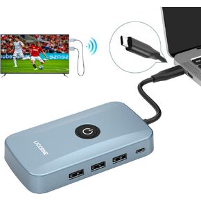 LICORNE Wireless HDMI Transmitter and Receiver 4K, 5G Wireless Portable Wireless HDMI Extender Kit for Streaming Video and Audio to Monitor from TV Box, PC, Laptop, Camera, Projector