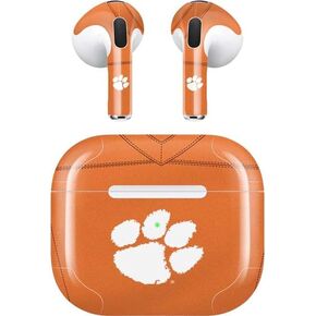 Skinit Skinit Audio Audio Skin متوافق مع Apple Airpods (3rd Gen 2021) - التصميم الأرجواني بجامعة كليمسون المرخصة رسميًا