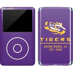 Skinit MECAL MP3 Player Skin متوافق مع iPod Classic (6th Gen) 80 جيجابايت - تصميم LSU Tigers المرخص رسميًا Baton Rouge