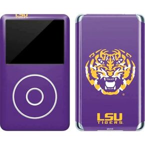 Skinit Decal MP3 Player Skin Compatible with iPod Classic (6th Gen) 80GB - Officially Licensed LSU Purple Tiger Mascot Design