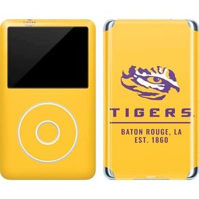 Skinit Decal MP3 Player Skin Compatible with iPod Classic (6th Gen) 80GB - Officially Licensed LSU Tigers Baton Rouge Yellow Design