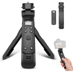 ترايبود قبضة إطلاق النار اللاسلكي مع التحكم عن بُعد على شاشة OLED خفيفة الوزن ويده باليد لـ Canon G5 X II/G7 X III/V10/V1/R8/R10/R50/R100/M6 II/M200/M50/SL2/SL3 ، مثالي لمبدعو المحتوى و Vloggers