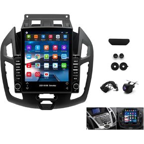 PHEZEN 4G+64G Car Radio for Ford Transit Connect 2014-2018 with Wireless Carplay Android Auto,9.7'' HD Touchscreen Android 13 Car Radio Stereo with Backup Camera Bluetooth AM/FM/RDS Wi-Fi GPS