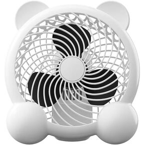 Panda Panda Design USB Desk Fan ، مروحة صغيرة محمولة مع تشغيل هادئ للغاية ، تبريد شخصي مدمج للمكتب ، المنزل ، التخييم