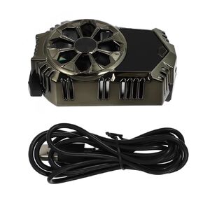 Semiconductor Phone Cooler Dark Green Smartphone Cooling Fan Efficient Heat Dissipation for Phones Ultra Silent Operation Compact Design for Gaming and Everyday Use