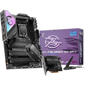 MSI MPG Z790 Carbon MAX WiFi II Gaming Motherboard (Supports 12th/13th/14th Gen Intel Processors, LGA 1700, DDR5, PCIe 5.0, M.2, 2.5Gbps LAN, USB 4, Wi-Fi 7, ATX) (Renewed)