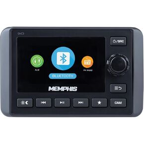 Memphis Audio SMC3 Marine Multi-Zone Media Center with Subwoofer Control, Bluetooth