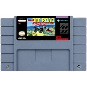 Action Game for Super Off Road- The Baja - USA Version Cartridge Available for SNES Video Game Consoles