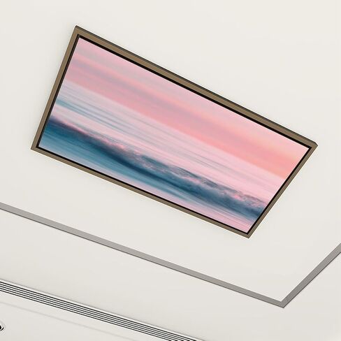 6 Pack Fluorescent Light Covers for Ceiling Lights Abstract sunrise sky ocean nature blurred panning motion Decorative Magnetic Fluorescent Light Filters for Classroom Office Home 4x2 ft in Kuwait
