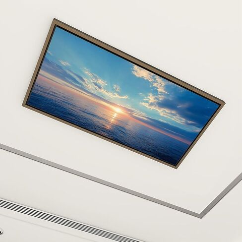 6 Pack Fluorescent Light Covers for Ceiling Lights Abstract sunrise sky ocean nature blurred panning motion Decorative Magnetic Fluorescent Light Filters for Classroom Office Home 4x2 ft in Kuwait