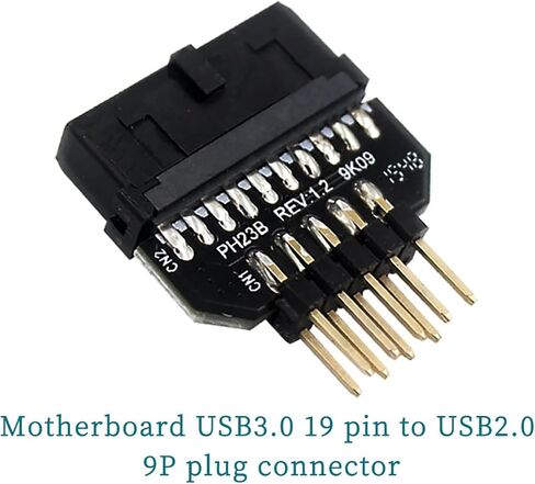 PH23 Motherboard USB3.0 19Pin to USB2.0 9P Connector Interchangeable Female to Male Adapter (PH23B) in Kuwait