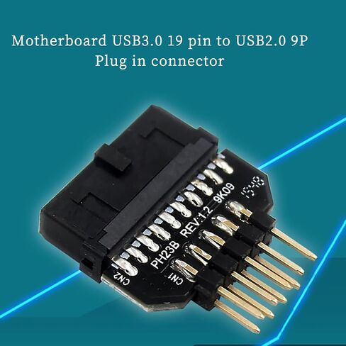 PH23 Motherboard USB3.0 19Pin to USB2.0 9P Connector Interchangeable Female to Male Adapter (PH23B) in Kuwait