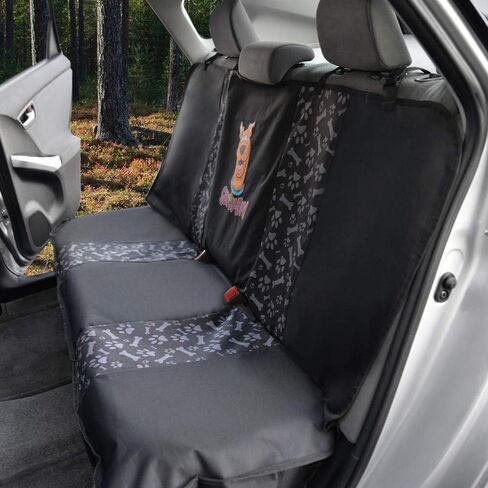 BDK Scooby Doo Waterproof Car Seat Cover for Dog, Bench Seat– Heavy Duty Black Oxford Automotive Rear Bench Back Seat Cover for Pets,Interior Covers for Auto Truck Van SUV in Saudi Arabia