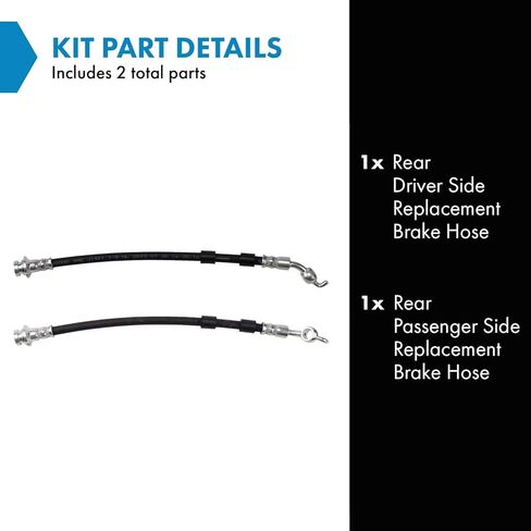 TRQ Rear Brake Hose Compatible with 2003-2007 Nissan Murano in Saudi Arabia