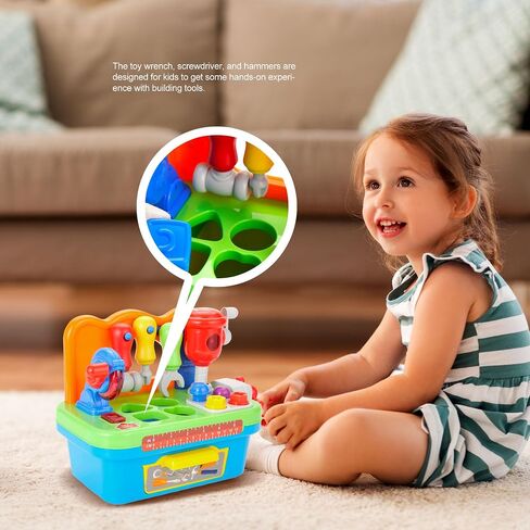 PowerTRC Little Engineer Multifunctional Musical Learning Tool Workbench For Kids in Saudi Arabia