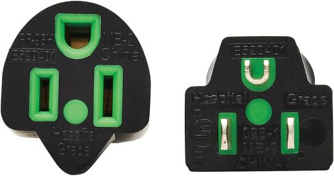 Tripp Lite Safe-IT Medical Hospital-Grade 5-15P-HG to 5-15R-HG Power Cord, Green Dot, 13 Amps 125 Volts, 16 AWG, 10 Feet / 3 Meters, Lifetime Limited Manufacturer's Warranty (P022AB-010-HG) in Kuwait