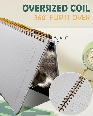 Ruled Spiral Writing Notebook,A5 Hardcover Lined College Journal for Women Lady Girl,Strong Twin-Wire Binding with Premium Paper,8.4" X 6",Perfect for School,Office,Home Gifts(diamond butterfly floral in Kuwait