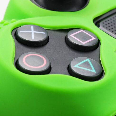 غطاء سيليكون مطبوع لوحدة تحكم PS4 × 2 (كتابة على الجدران) مع مقابض إبهام حصرية × 8 in Saudi Arabia