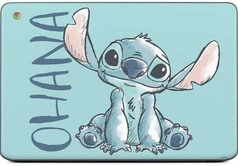 Skinit Decal Laptop Skin Compatible with Chromebook 14 G5 - Officially Licensed Disney Lilo and Stitch Close Design in Kuwait
