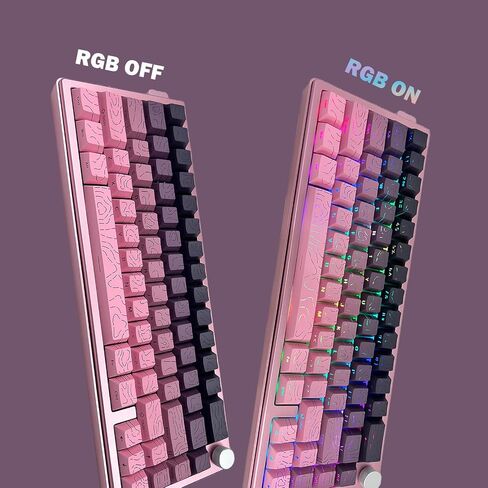 Two-Color Injection PBT Topographic keycaps,Side Printing,Backlight Lines,Cherry Contour keycaps,Suitable for Most(61/64/68/75/84/87/96/98/104/108) Mechanical Keyboards.(Polar Day Black 135 Keys) in Saudi Arabia
