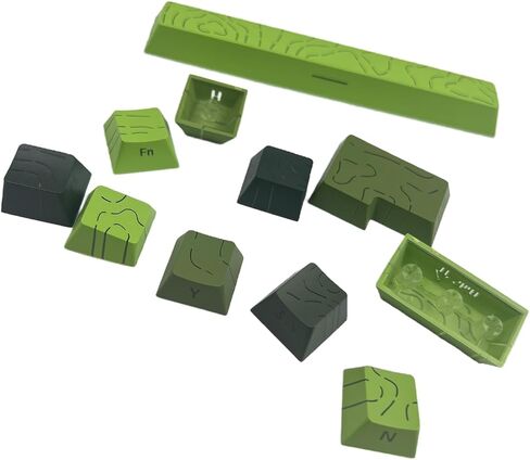 Two-Color Injection PBT Topographic keycaps,Side Printing,Backlight Lines,Cherry Contour keycaps,Suitable for Most(61/64/68/75/84/87/96/98/104/108) Mechanical Keyboards.(Polar Day Black 135 Keys) in Saudi Arabia